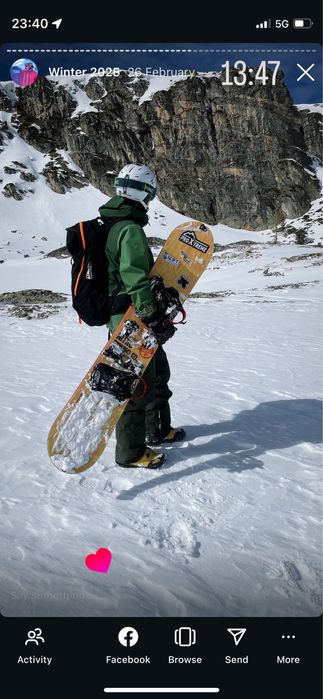 Сплитборд Nitro 161cm., автомати Karakoram и колани Kohla + сгъв. щеки