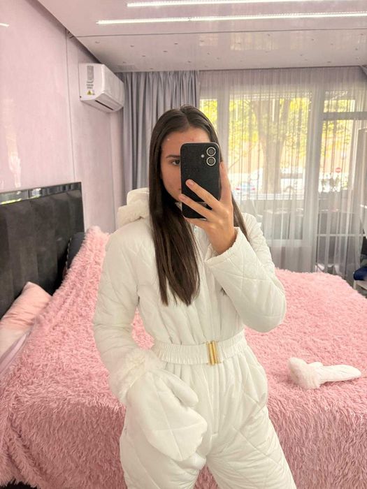 Дамски зимен гащеризон к-т с ръкавици