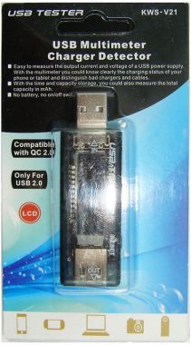 Voltmetru/Ampermetru USB - 4-20V/0-3.3A C.C.