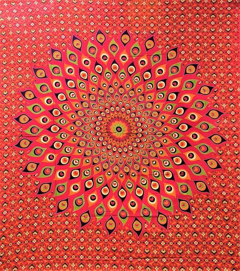 Panza decorativa Mandala, Bumbac 100%, India, 230*210 cm