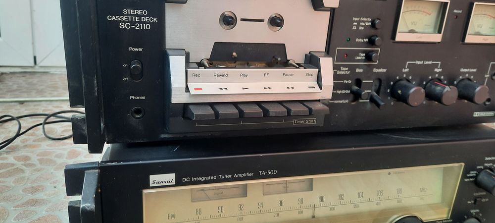 Sansui TA500 Sansui SC2110 Усилвател с Тунер и Дек