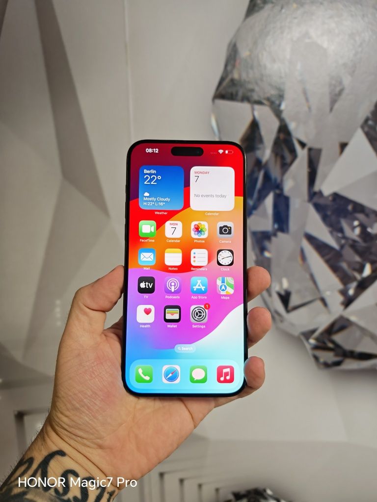 iPhone 15 Pro Max Black 256GB stare foarte buna totul original