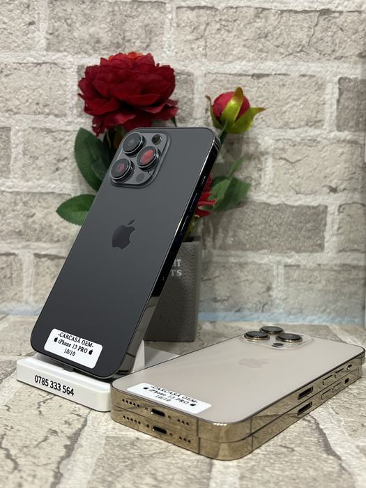  Carcasă iPhone 13 Pro VERDE / NEGRU / GOLD (Originală) 