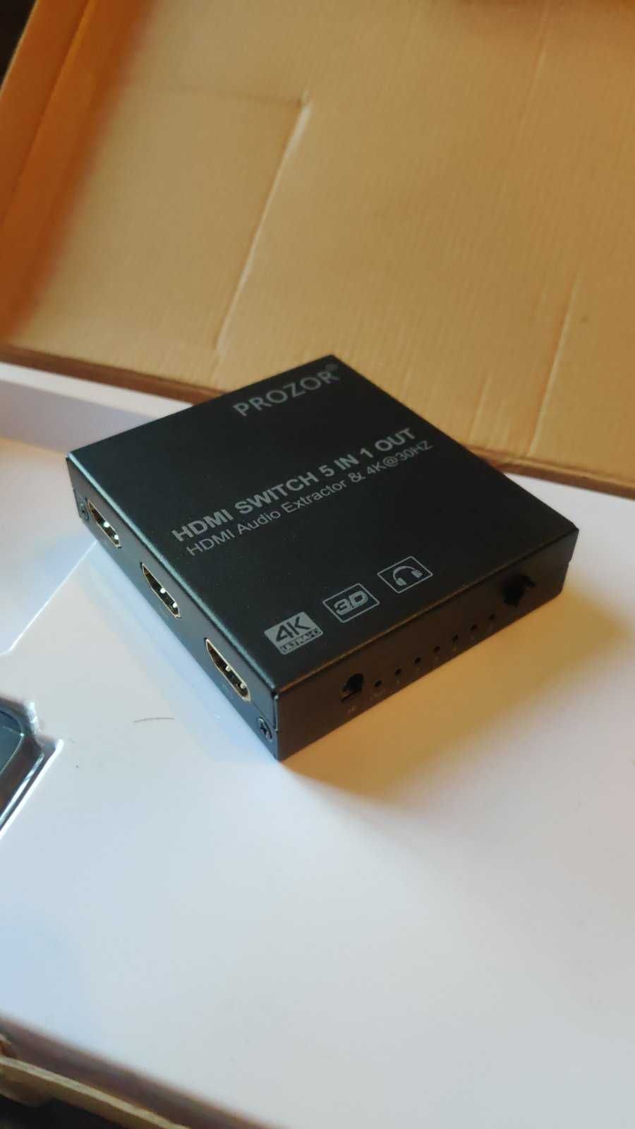 HDMI и аудо сплитер / суич 5 към 1