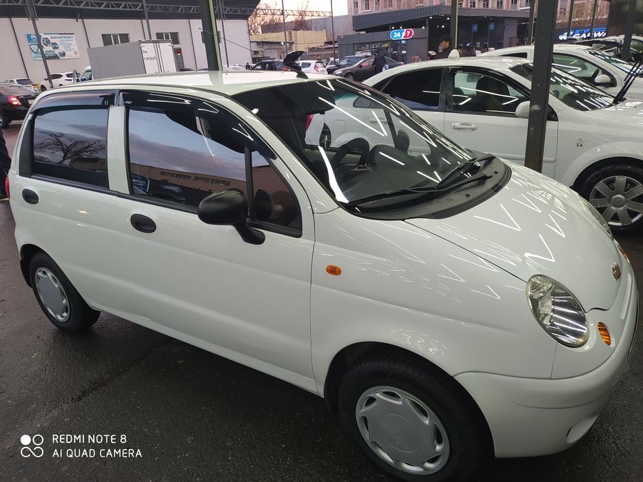 Matiz 2017 yil 
Rangi oq
Probeg 110 000 km
Kraska toza
Balonlari yangi