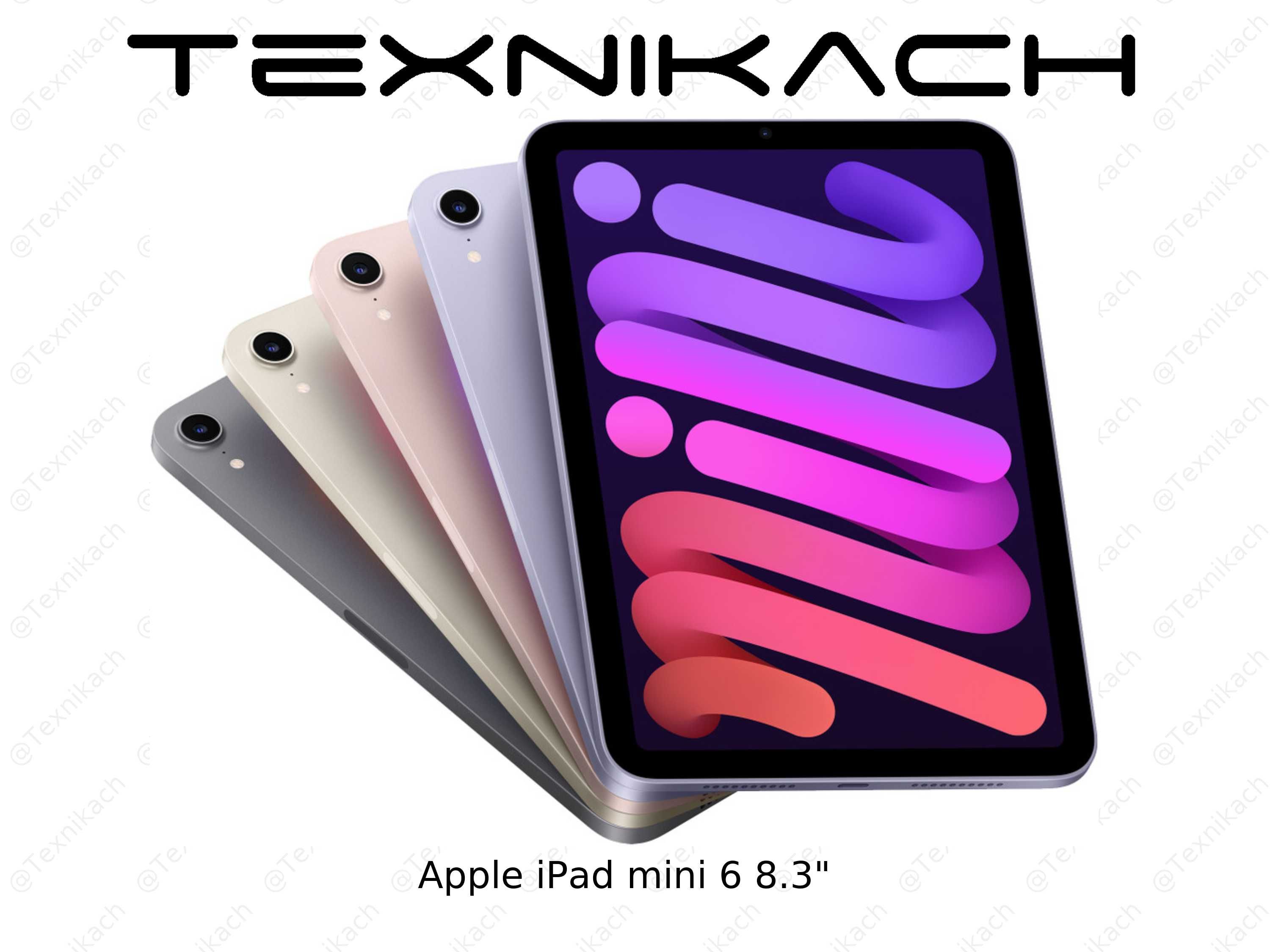 Новый • Apple iPad mini 8.3" 6th Gen • 4/64Gb • 4/256Gb • Доставка