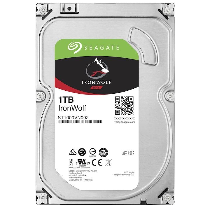 HDD Seagate IronWolf NAS 1TB, 5900rpm, 64MB cache, SATA-III