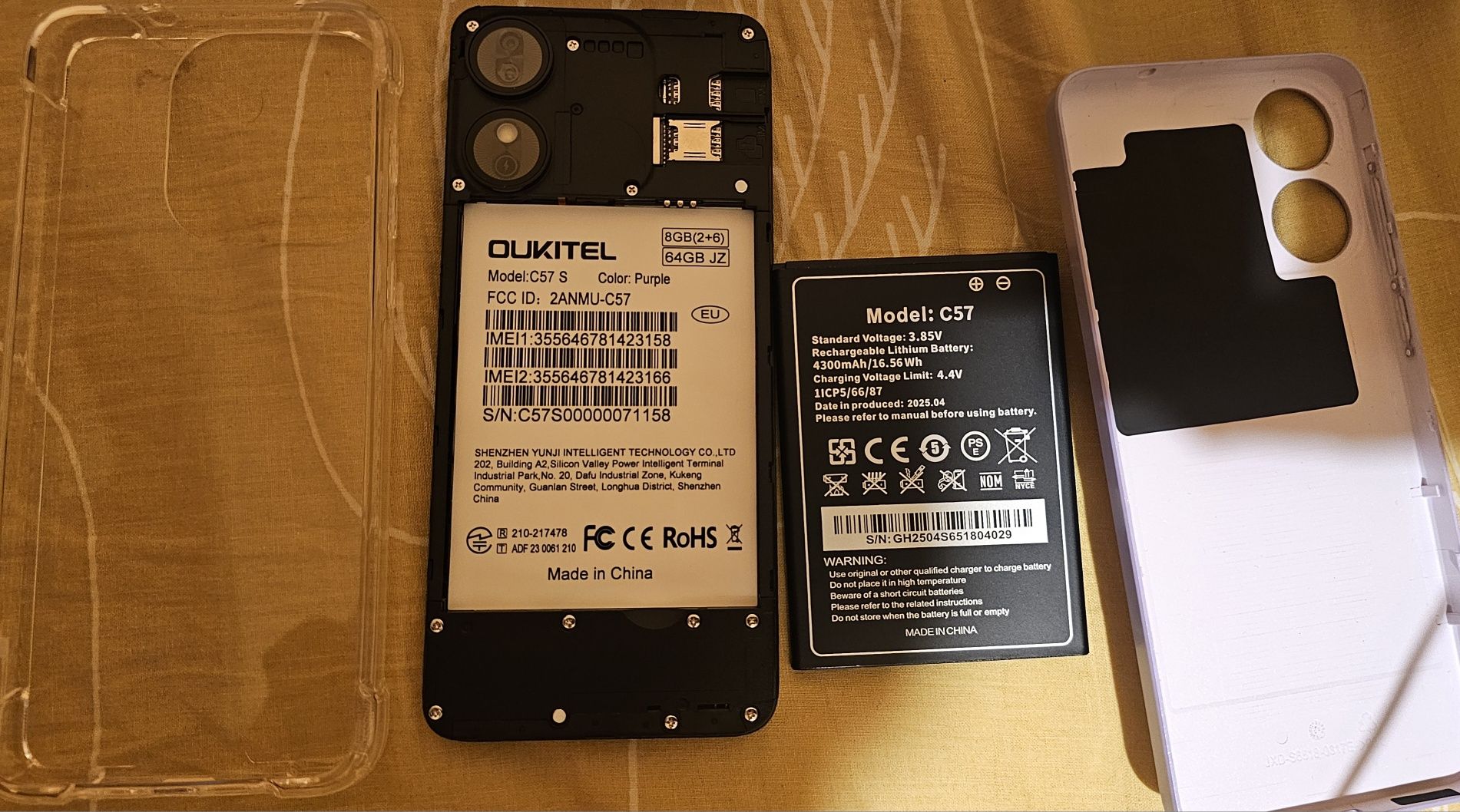 Oukitel c57s 64gb/ 2+6gb ram