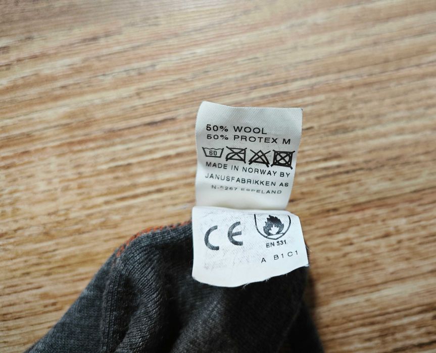JANUS Pro Мериносова вълна мъжка фланелка размер XL