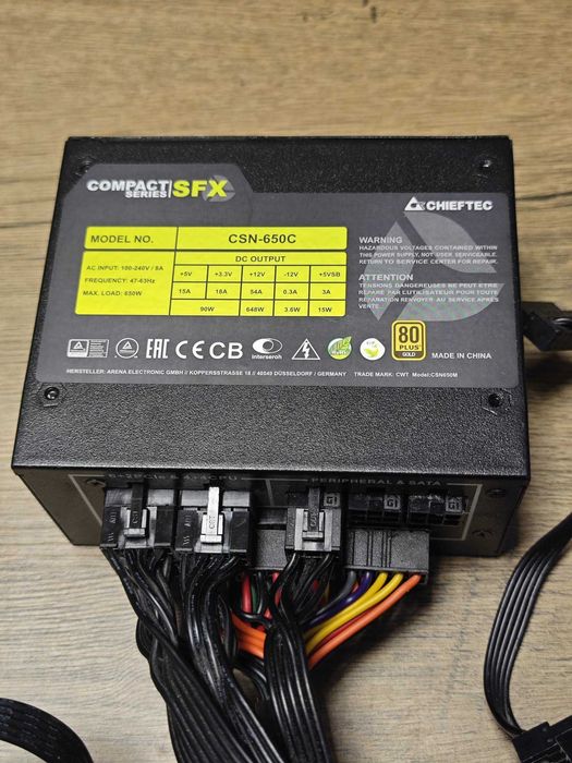 Sursa PC modulara SFX Chieftec Compact 650W 80 Plus Gold