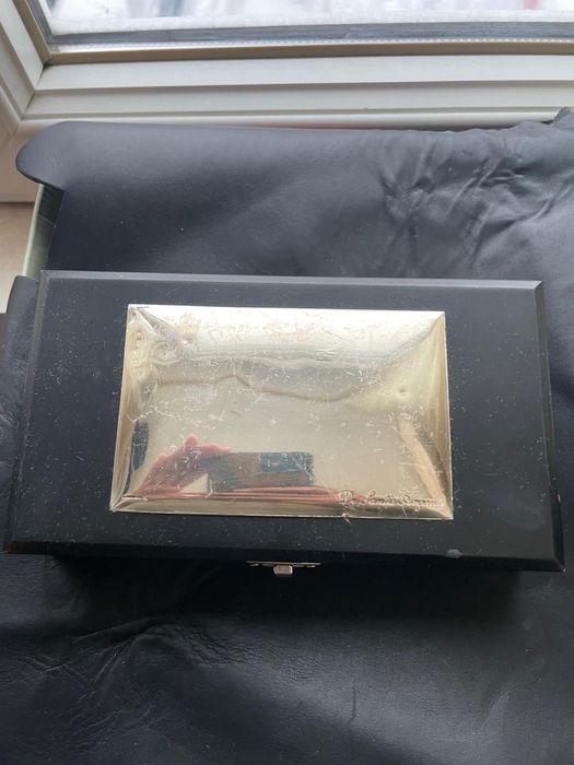 Cutie bijuterii Argint cu mahon: De Santi Argenti Vintage stare buna!