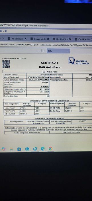 Volkswagen Tiguan 2010 Euro 5 115000km