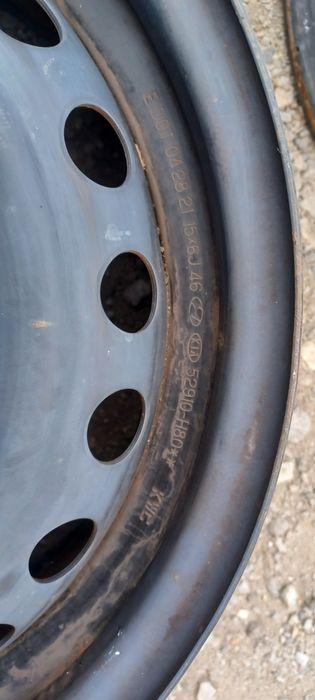 Железни джанти 15" Kia Stonic Rio 4x100 с тасове