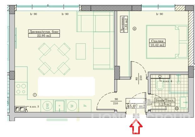 2-стаен в Варна-Възраждане 3