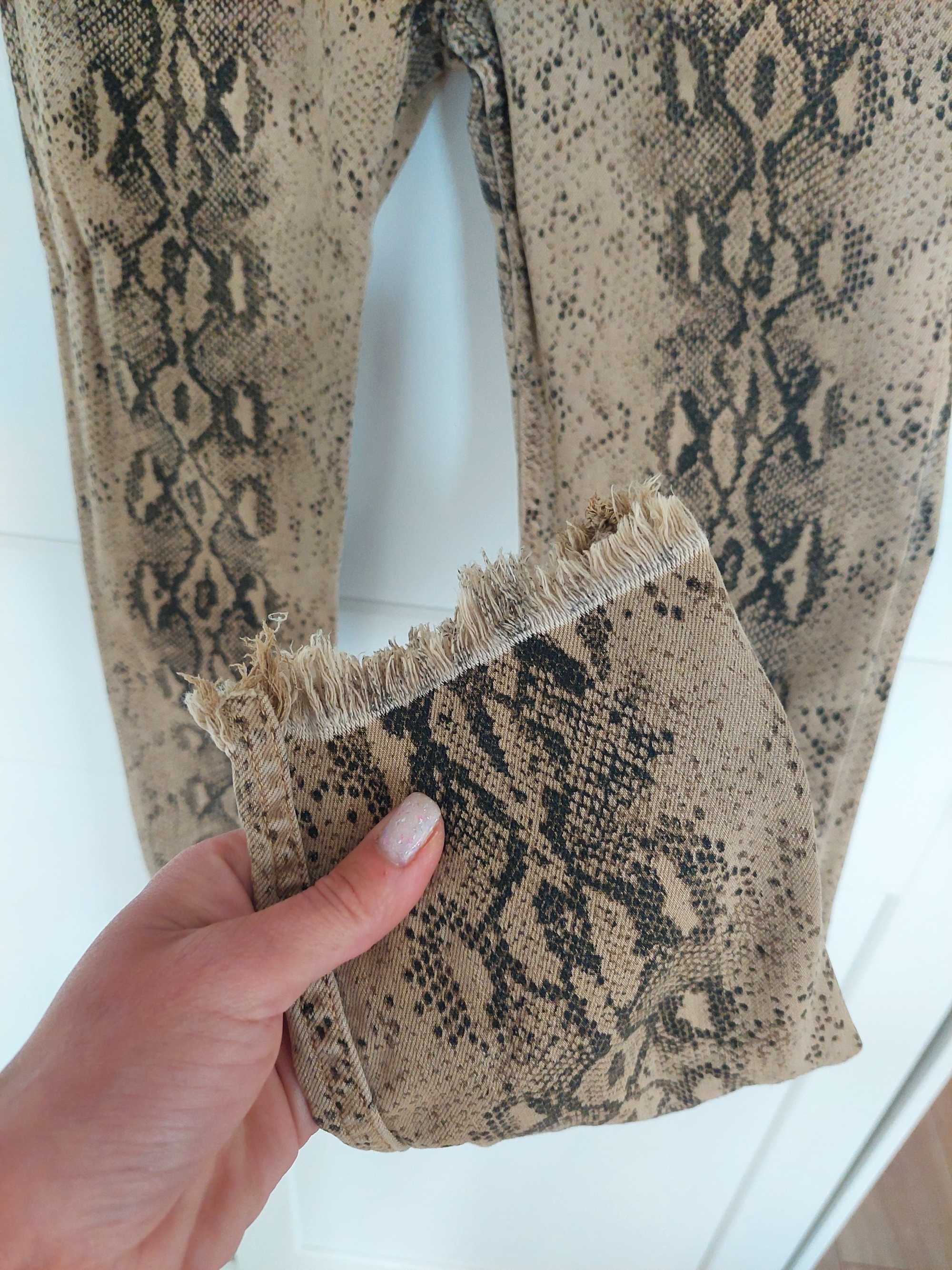 Zara дънки и кожен клин, размер 36.