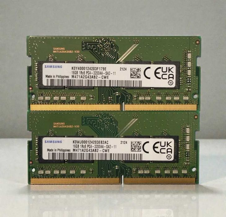 Memorie 32GB DDR4 3200 laptop sodimm, 2 x 16GB DDR4 3200 Samsung