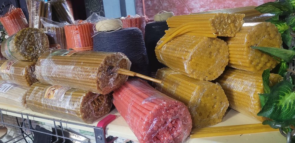 Восковые свечи ,  натуральный воск