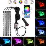 Kit Banda Led Rgb Interior Auto Lumini picioare 36 led Bluetooth