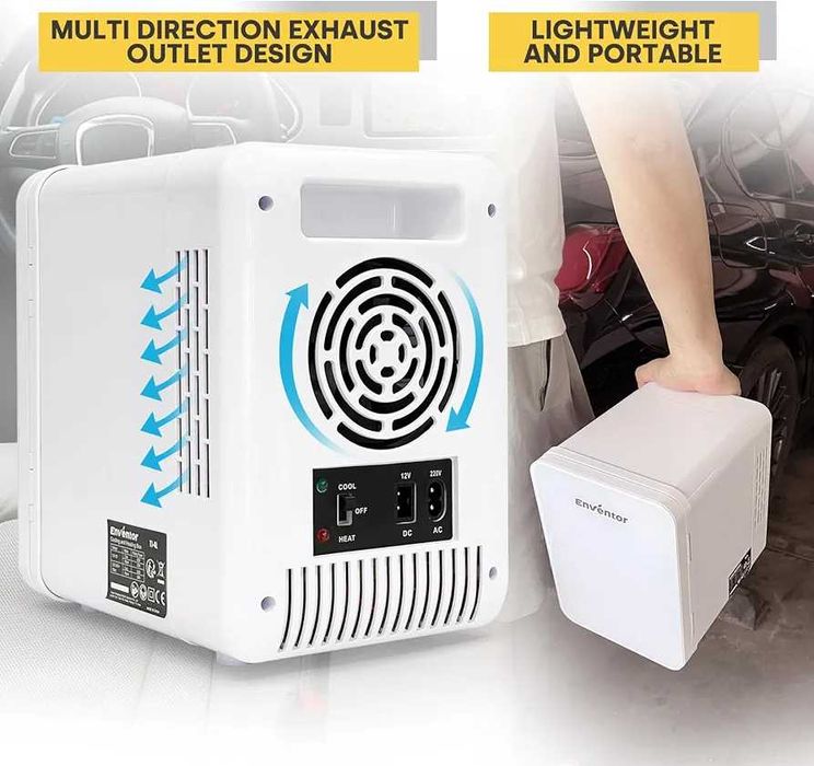 Mini frigider portabil - pentru masina/ 230V dar si adaptor de 12V