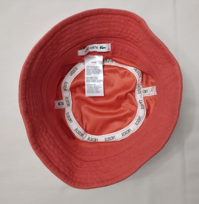 Lacoste Bucket Hat оригинална шапка M шапка идиотка