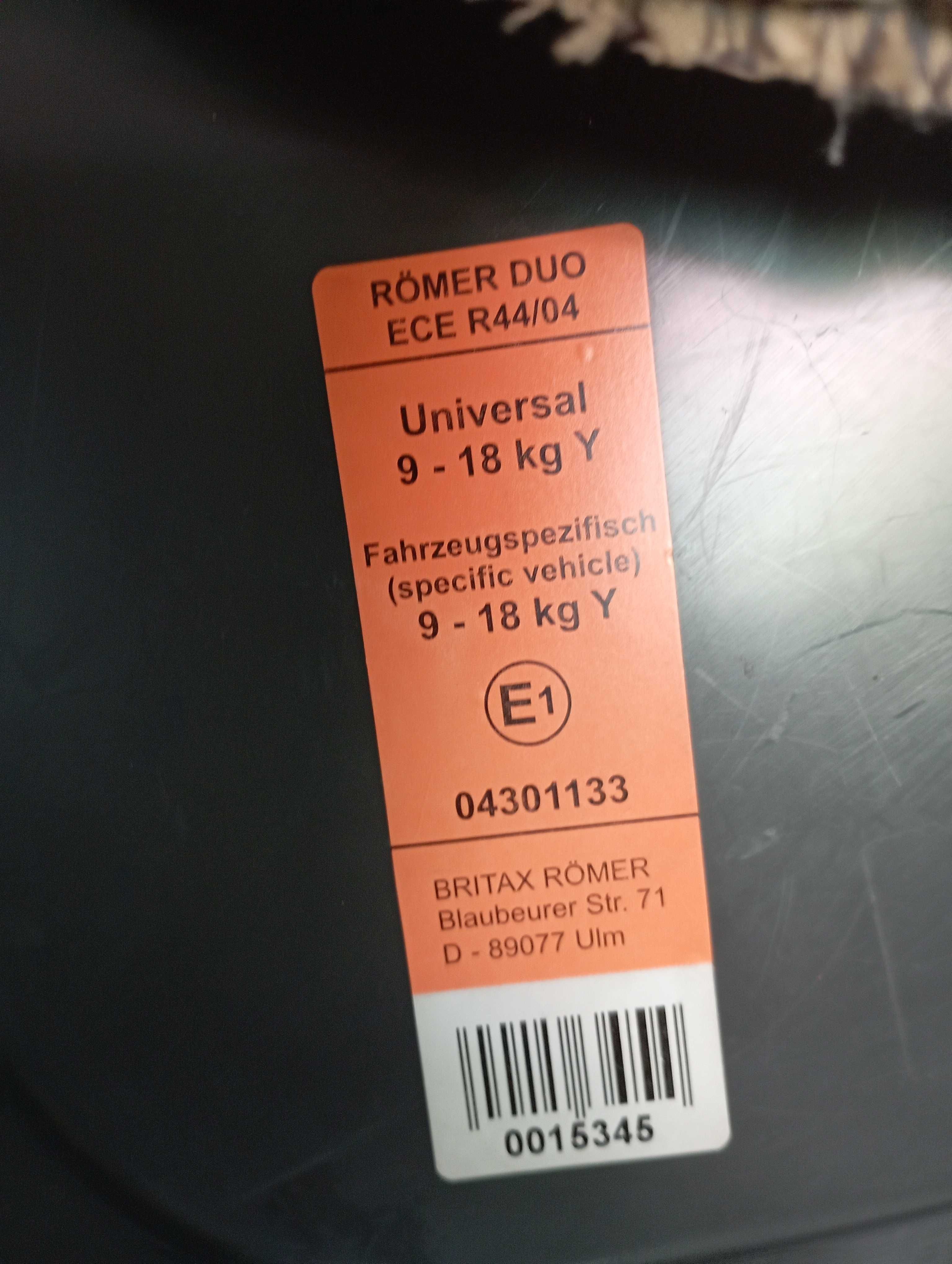 Детско столче Britax Romer 9-18кг. Isofix