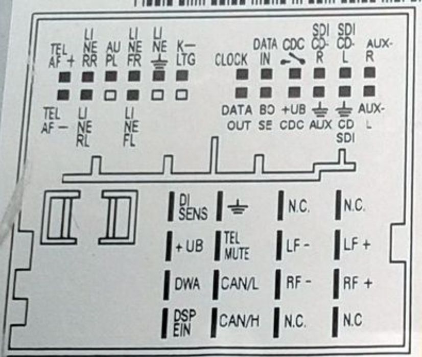 Adaptor AUX mini ISO jack 3,5 mm MFD3 radio Audi Skoda Seat VW RNS