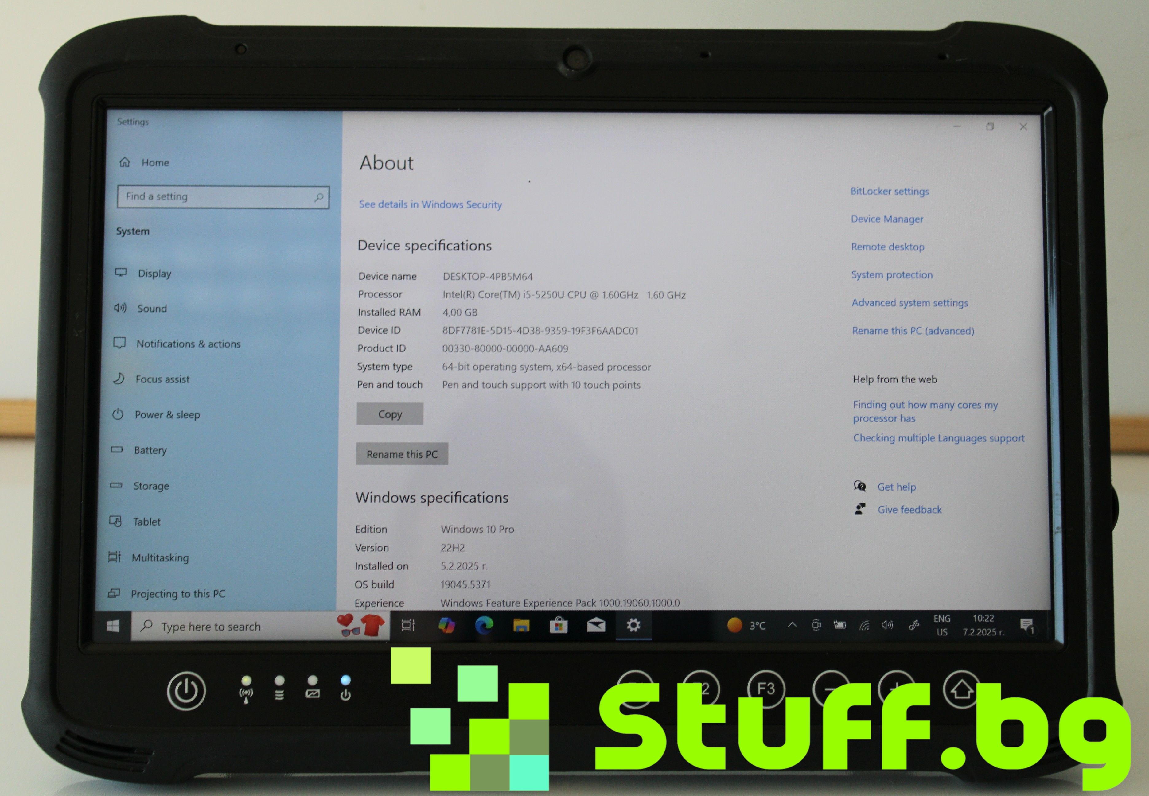 Winmate M133K Rugged Windows Tablet 13.3'' i5-5250U/4GB/128SSD m.2