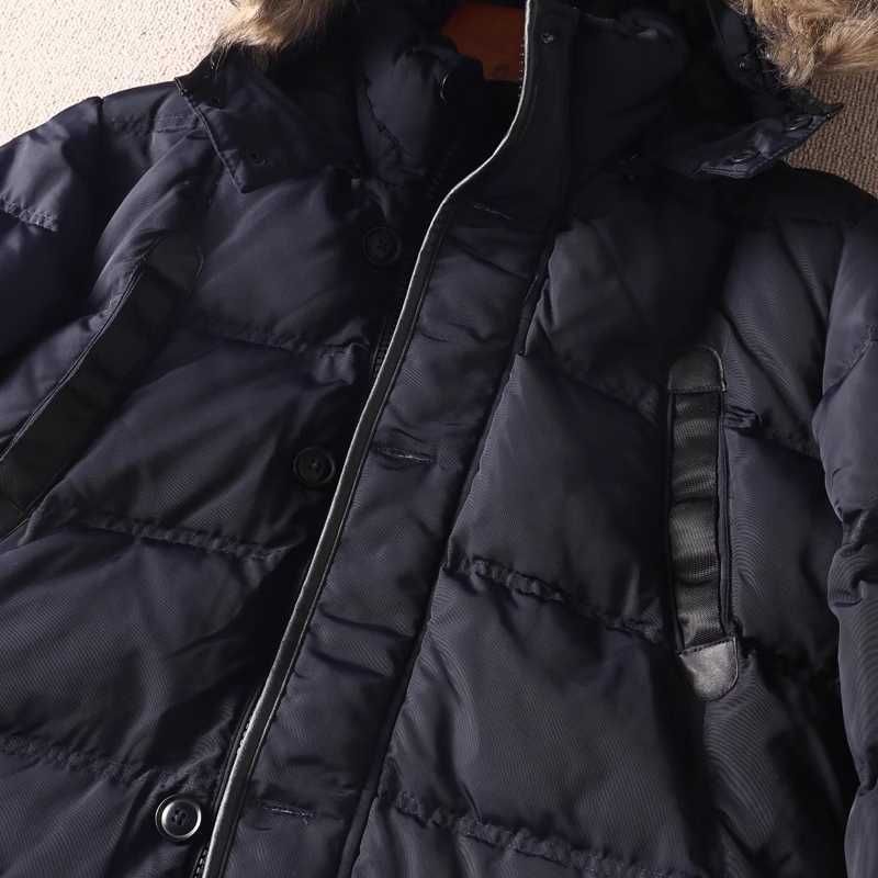 Мужская зимняя куртка аляска Vision гусиный пух + мех