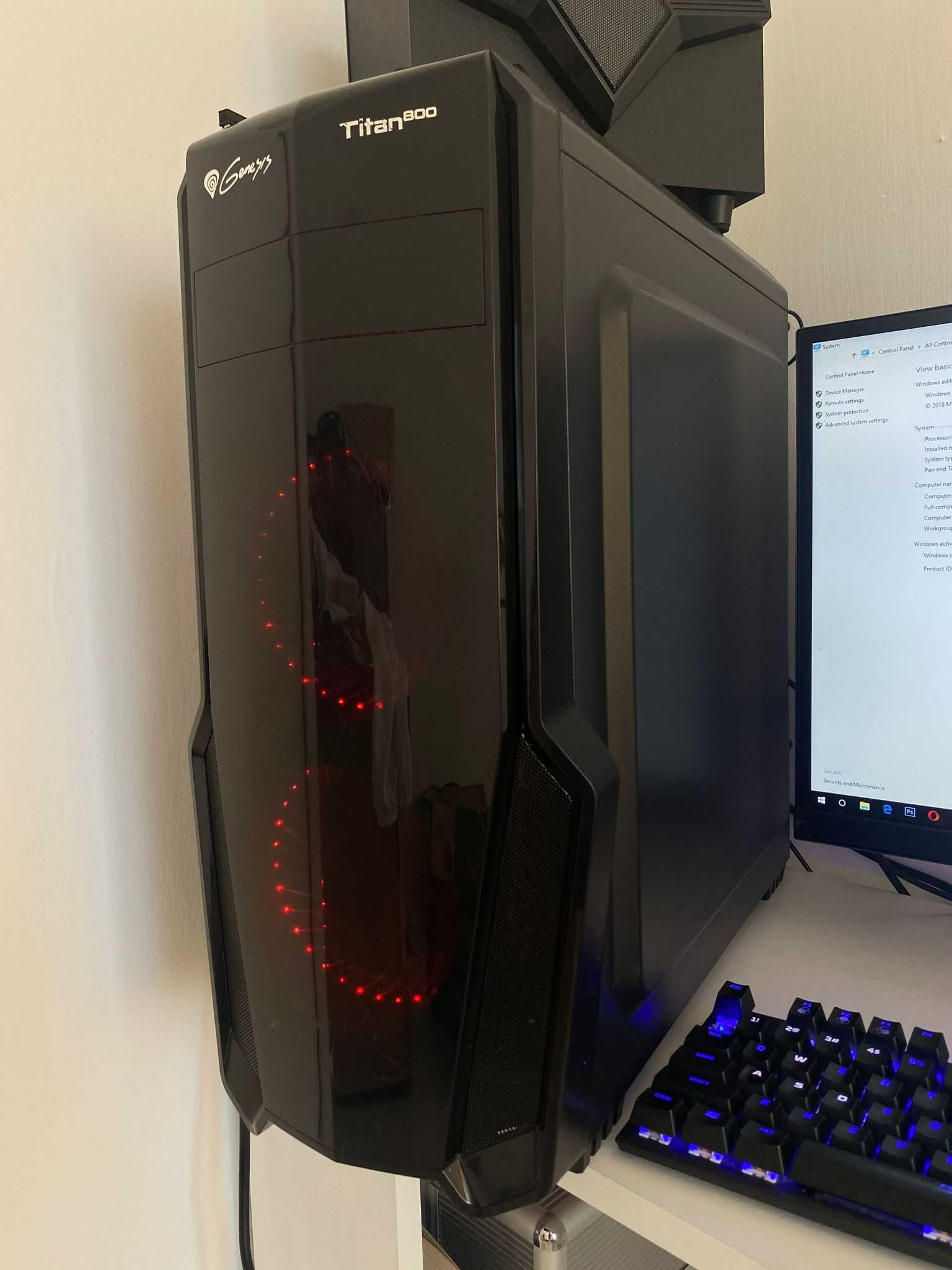 PC GAMING AMD Ryzen 7 2700X cu scaun gaming, monitor, tastatura etc