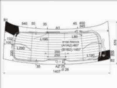 Стекло заднее Mercedes-benz Ml 250