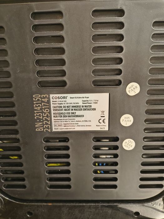 Friteuza cu aer smart Cosori Air Fryer CS158-AF-RXB,