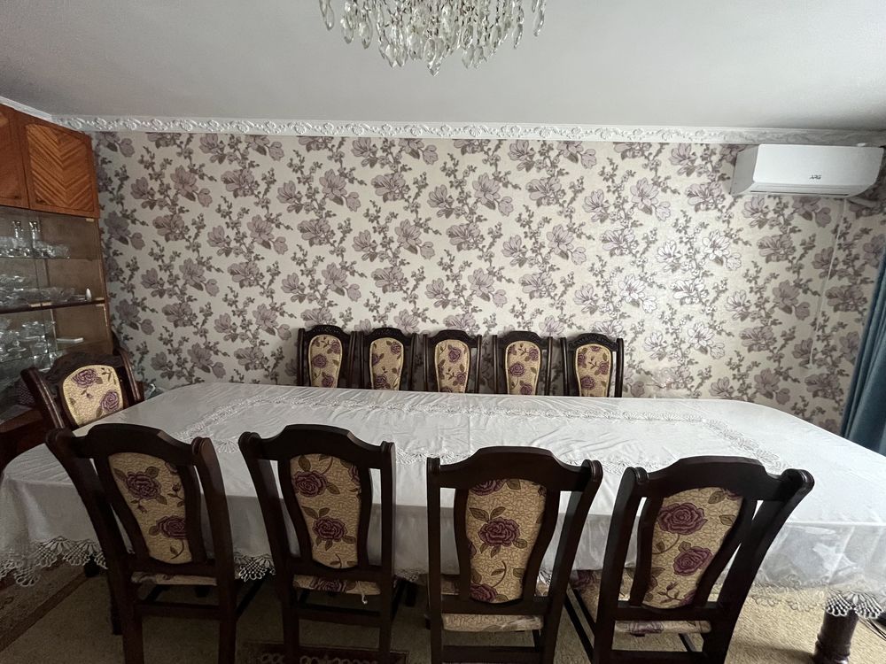Стол со стульями 10шт стулья