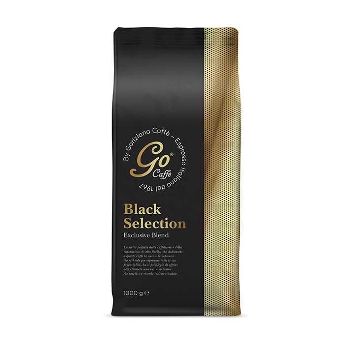 кафе GO CAFFE модел BLACK SELECTION злате меда 500гр зърна внос ИТАЛИЯ