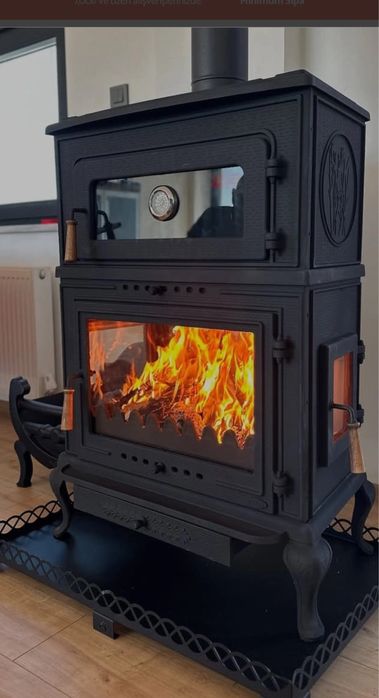 Чугунена камина с фурна