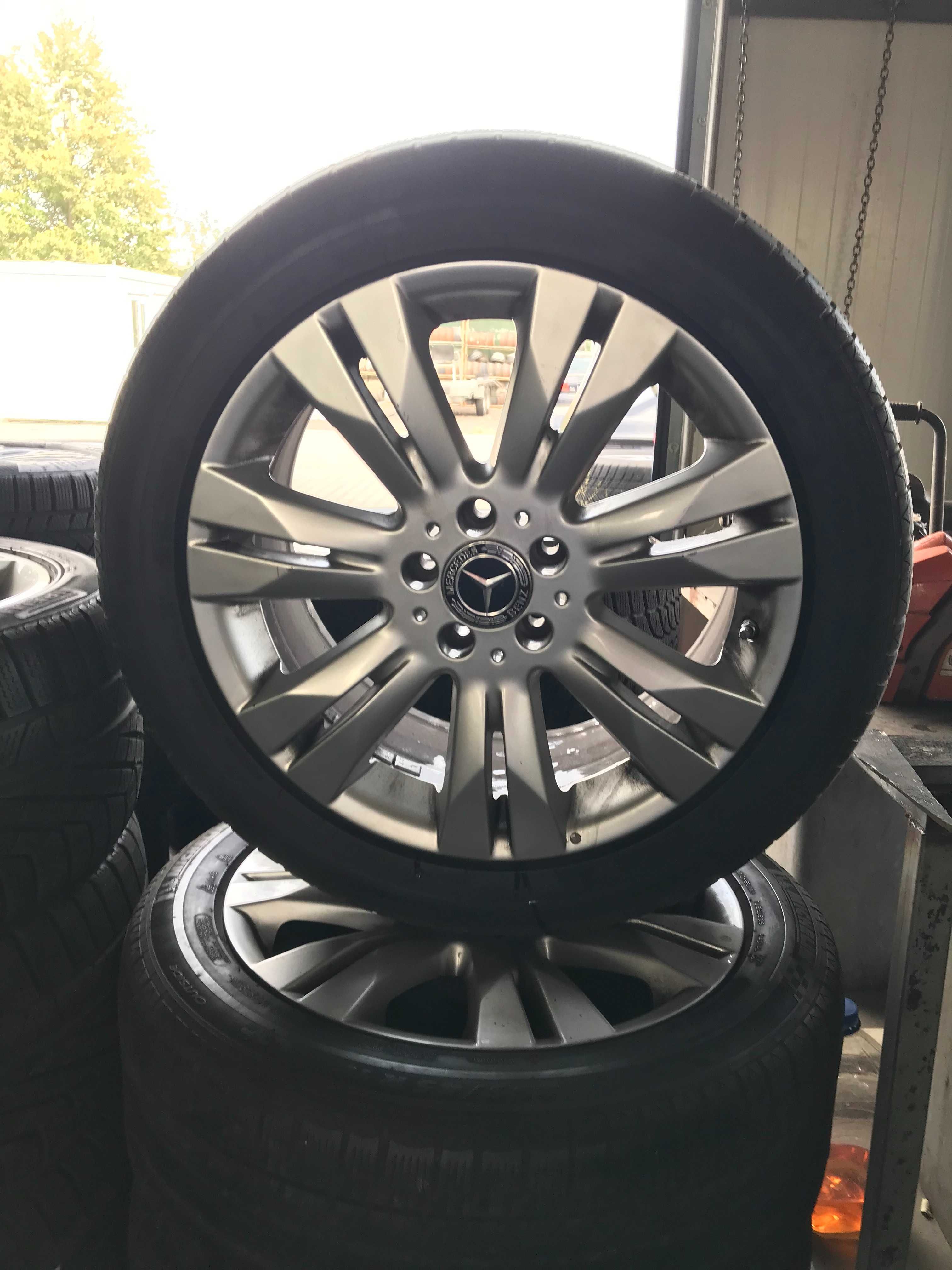 Jante Mercedes W221 S Class Anvelope Iarna Michelin 255 45 18