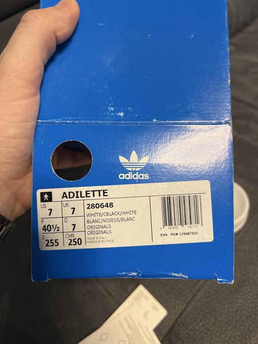 Adidas adilette white