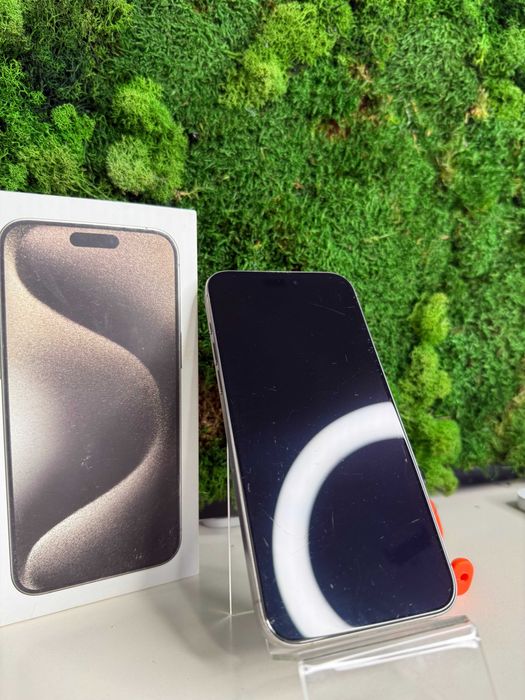 iPhone 15 Pro Max Natural Titanium 256GB, 90% Baterie #7022