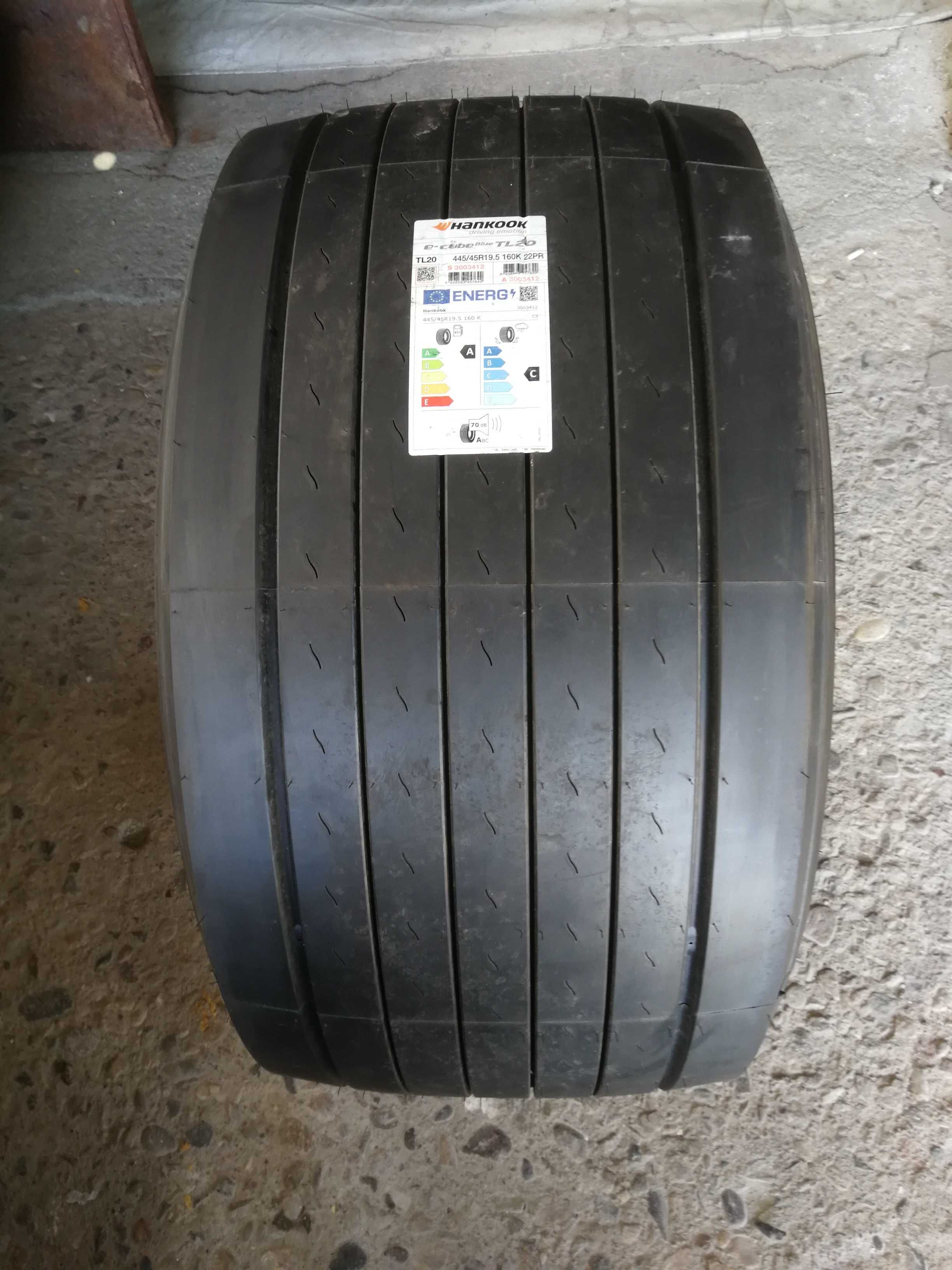 Нови гуми R19.5 445/45 Hankook e-cube Blue TL20 160K 22PR KOREA