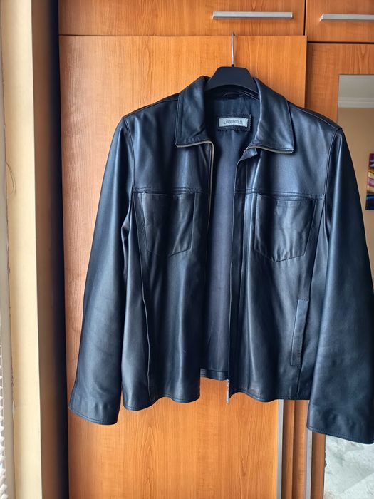 мъжко кожено яке LAGERFELD Original. Size L 100% Leather