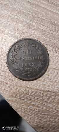 Монети 10centesimi 1862