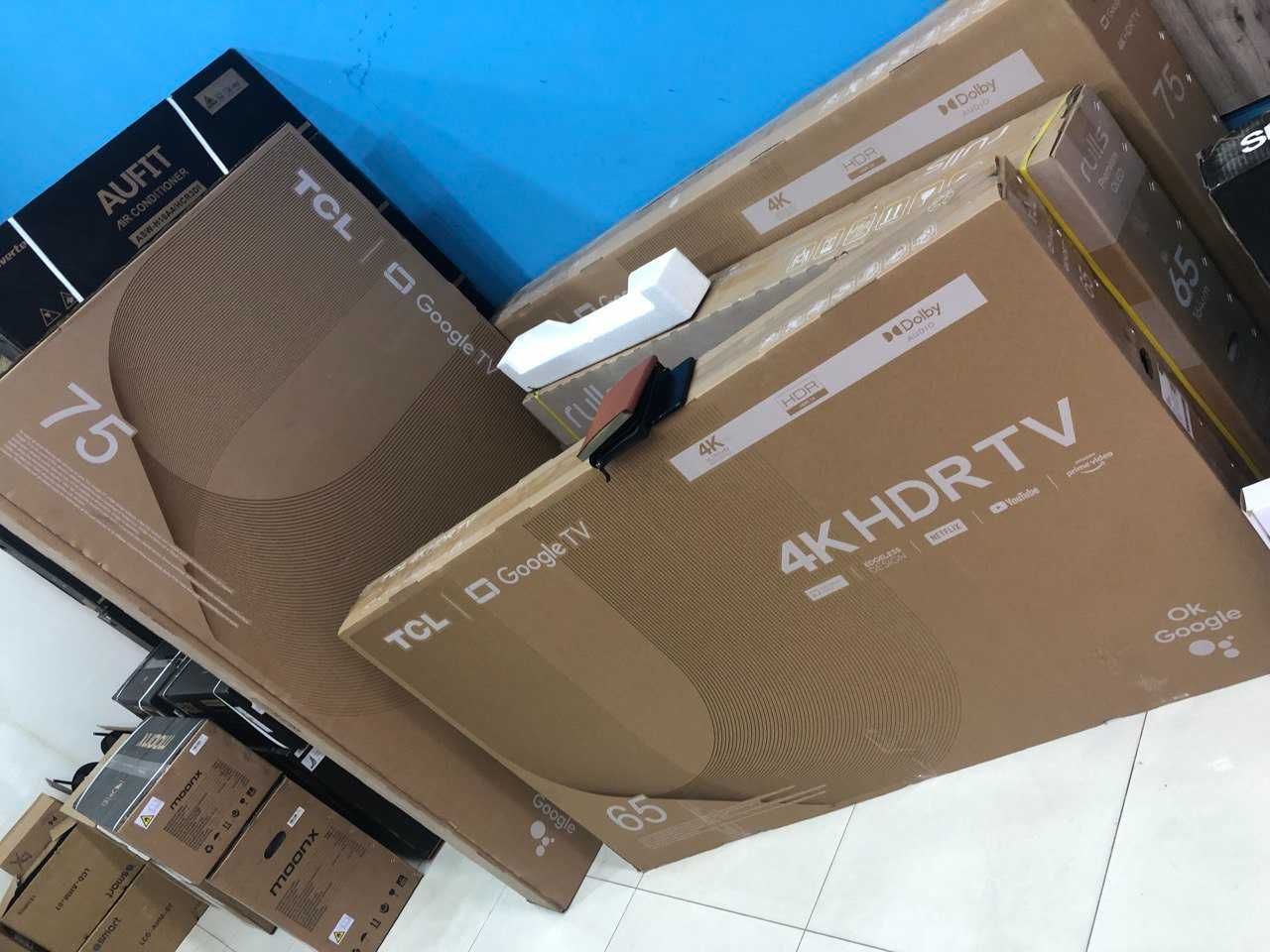 TCL Телевизоры 65** 4k ULTRA Google TV Доставка по городу + прошивка