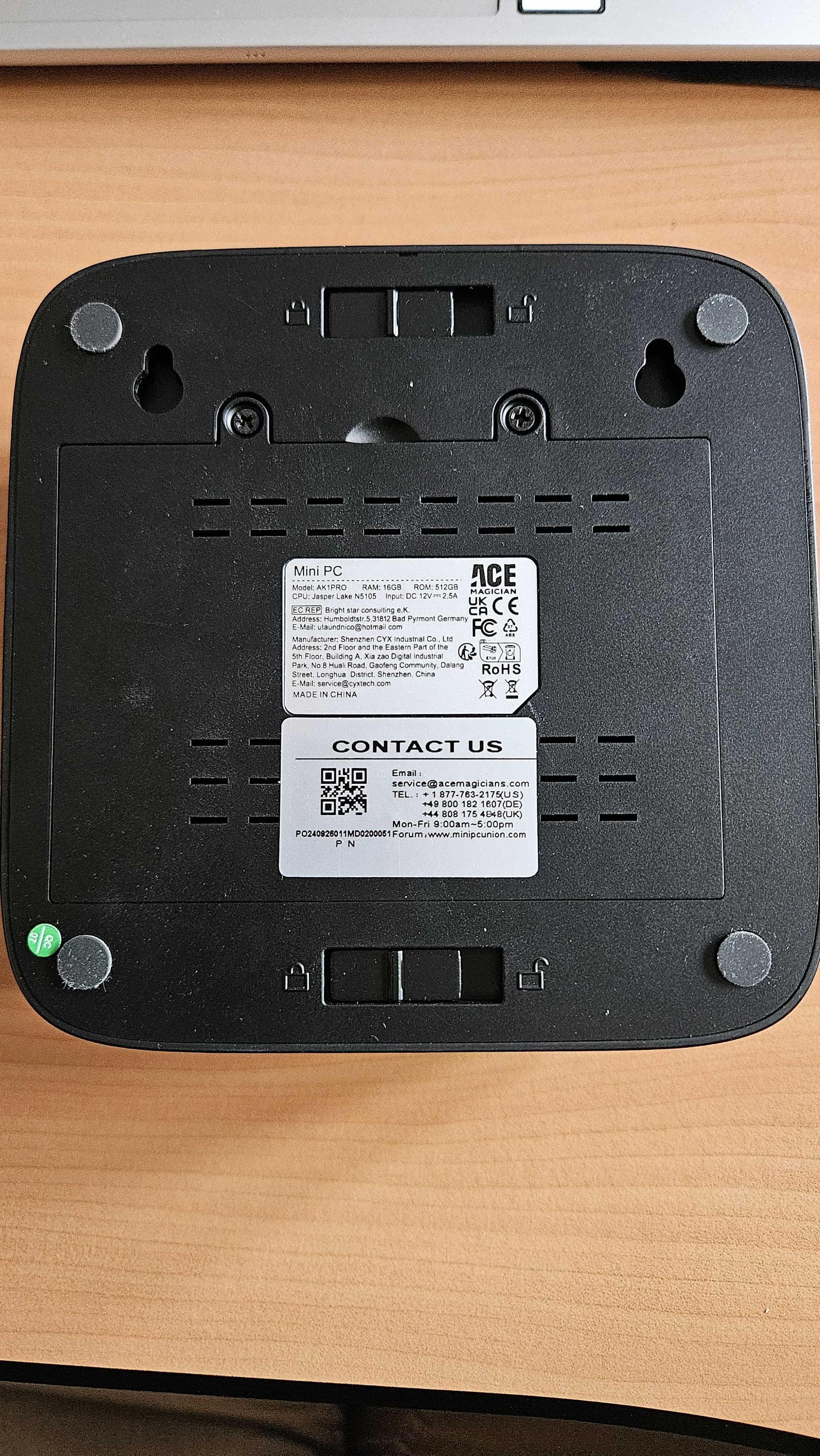 Mini PC AK1PRO – 16GB RAM, 512GB SSD, Intel Jasper Lake N5105