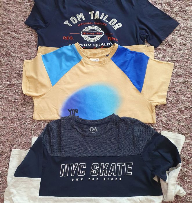 3 tricouri, pantaloni scurti Oliver+ cadou pantaloni scurti bumbac