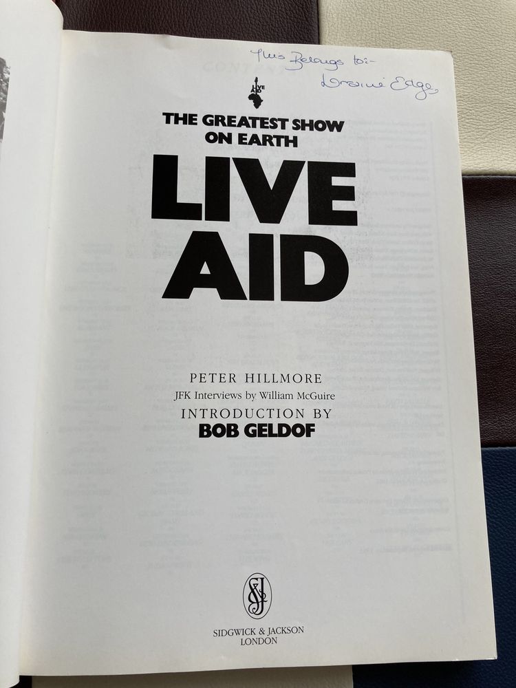 Live Aid, 192 pagini, Sidgwock & Jackson London