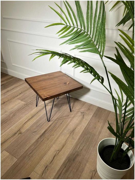 Журнальный столик Black Premium Столешница из массива дерева ель