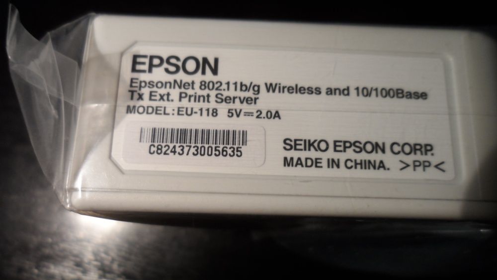 EpsonNet 802.11b / g Wireless și 10/100 Base-TX Server de imprimare ex