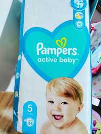 Scutece Pampers active baby nr. 5 (54buc)+ nr. 6(10buc)