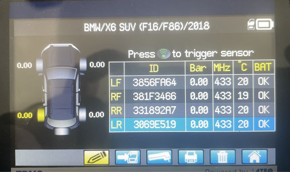 Senzori presiune jante bmw x5 f15 x6 f16