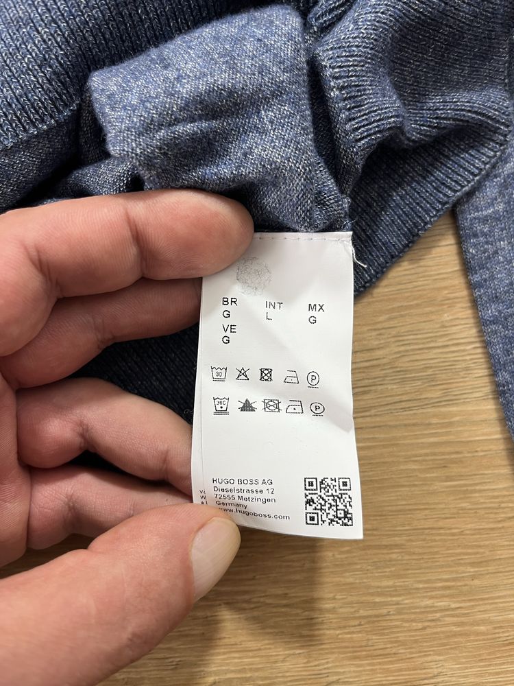 Fred Perry мъжки пуловер мерино вълна размер L
