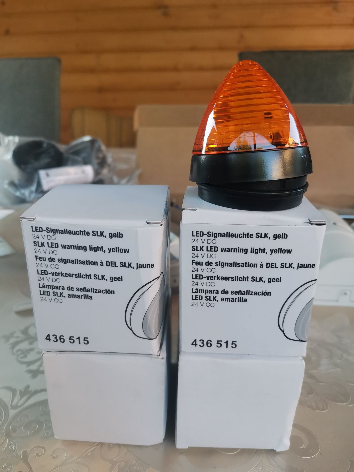 Lampi semnalizare 24V led și 3 seturi fotocelule quiko